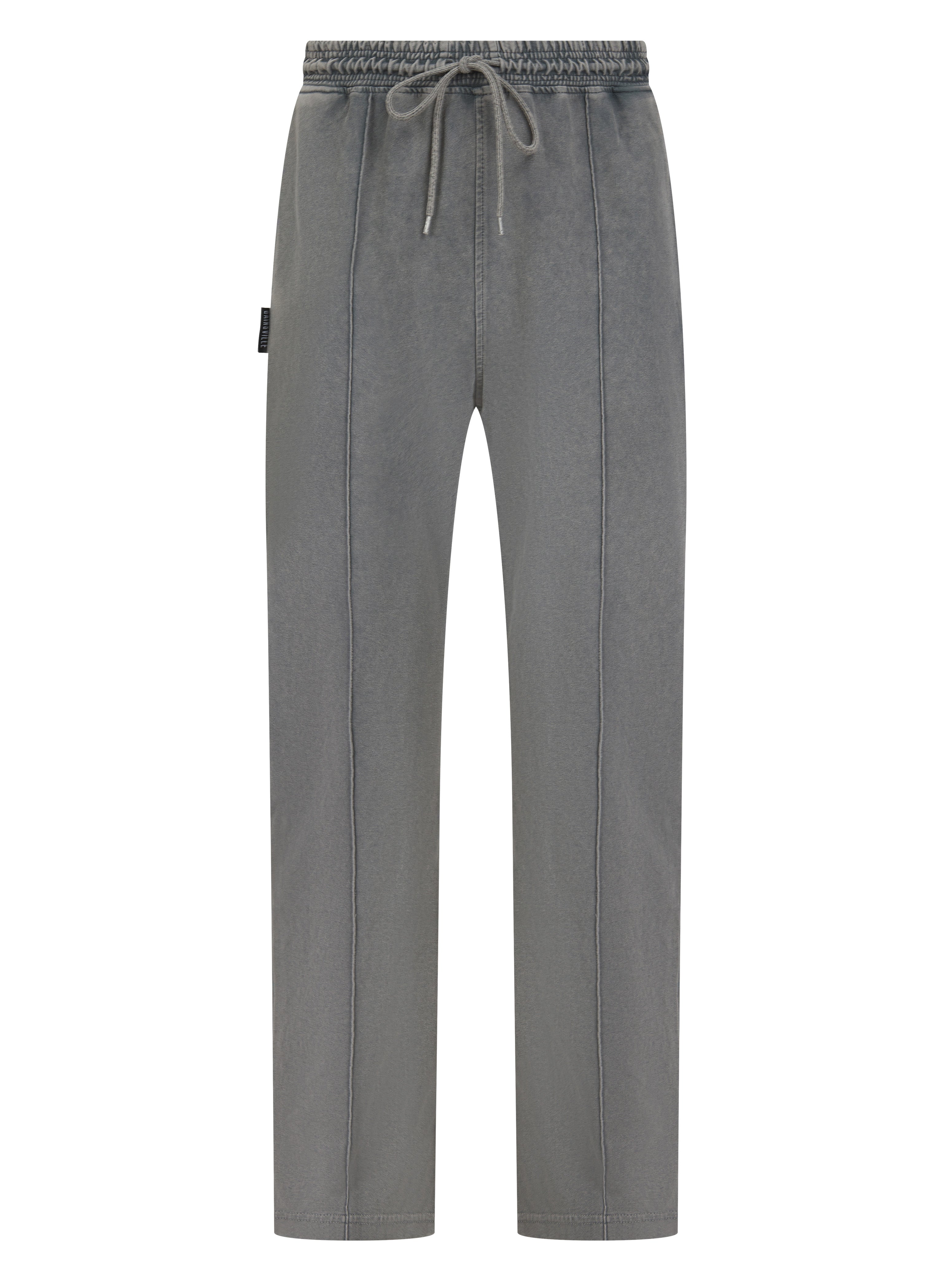 Gainsville CLOTHING Men's Faded Wash Straight Leg Pleated Pants