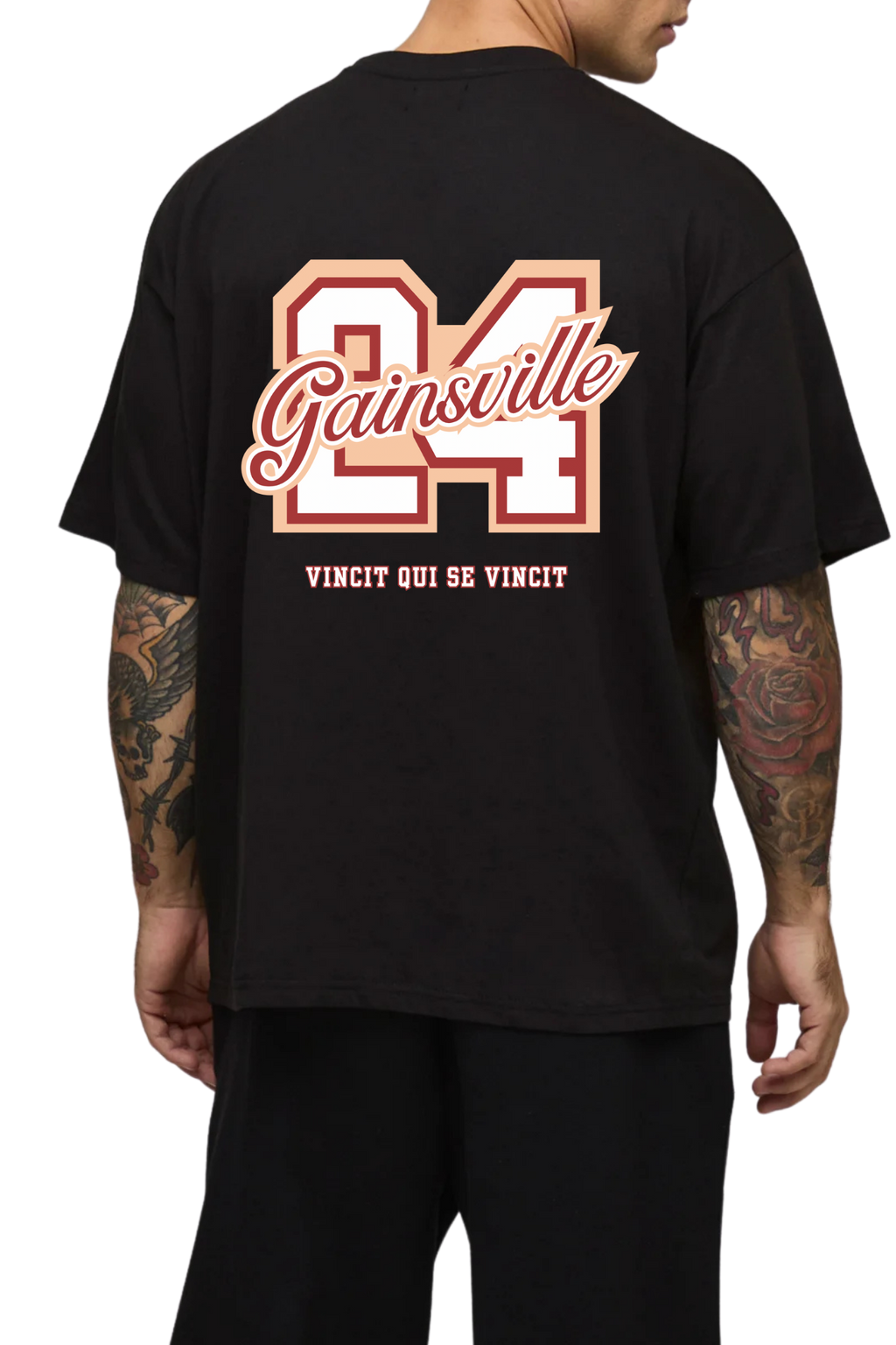 Gainsville Clothing 24 VINCIT Drop Shoulder Gym T-Shirt