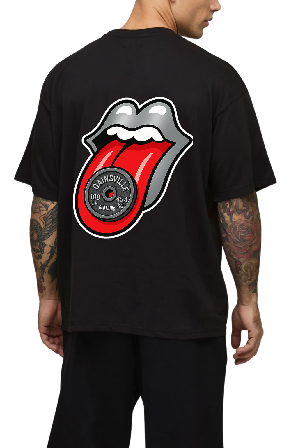 Gainsville Clothing Taste Iron Drop Shoulder Gym T-Shirt