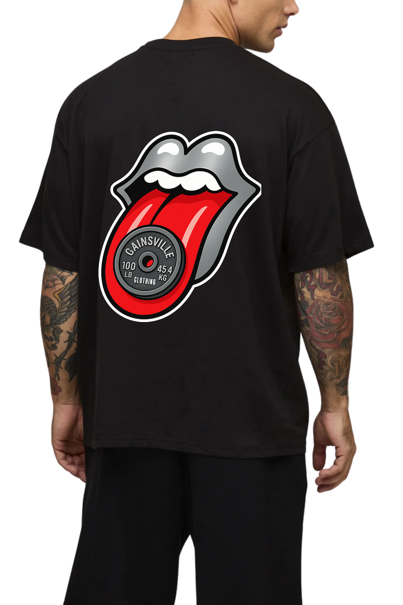 Gainsville Clothing Taste Iron Drop Shoulder Gym T-Shirt